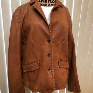 Ruff Hewn genuine leather jacket. NWTO